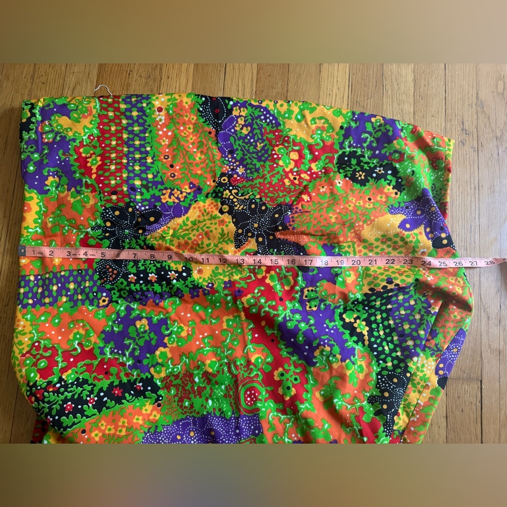 70s Vintage Funky Bright Patchwork Maxi Dress Prairie Style - Picture 7 of 8